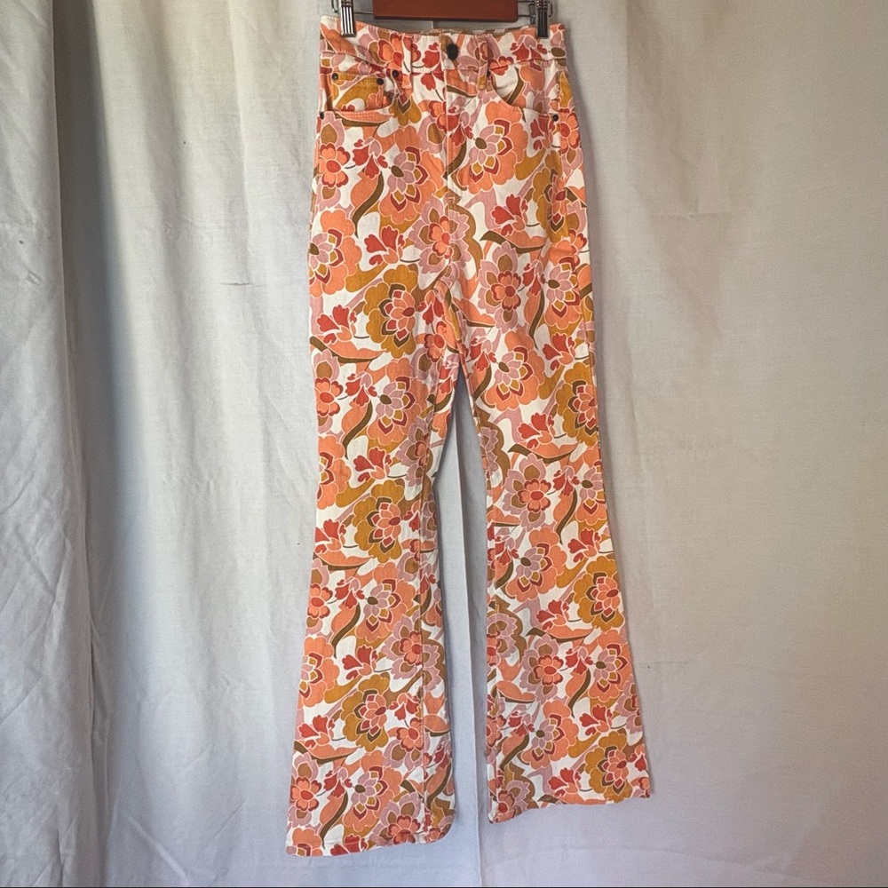 AFRM Sylar Jean in Retro Floral / Size 24 /